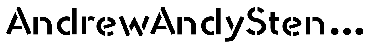 AndrewAndyStencil Bold